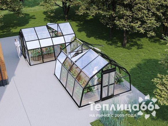 Теплица Рада Дунай под стекло, 3,5х4 метра